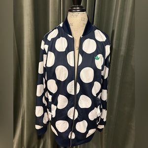 Adidas polka dot bomber jacket
